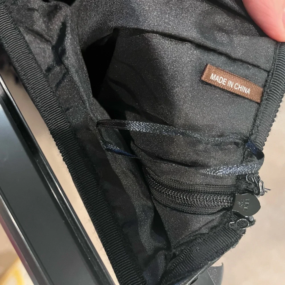 New J McLaughlin Black Vegan Leather Fringe Skirt Fun Spring Summer - Picture 7 of 8